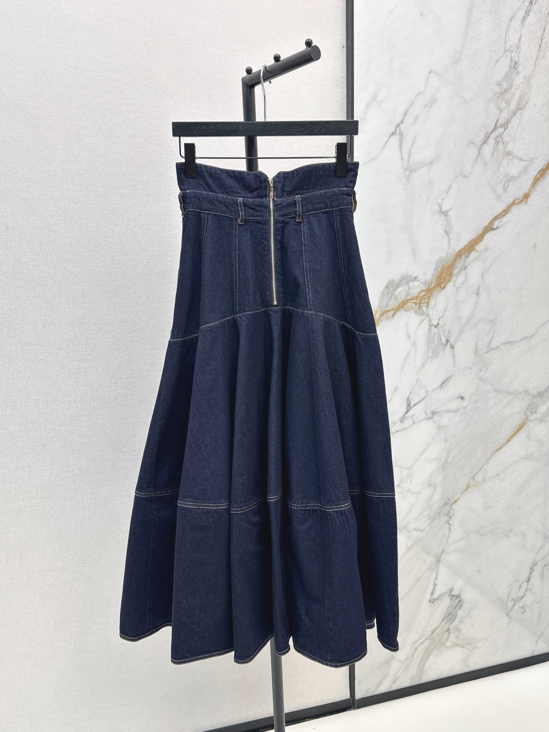 Zimm New Long denim skirt
