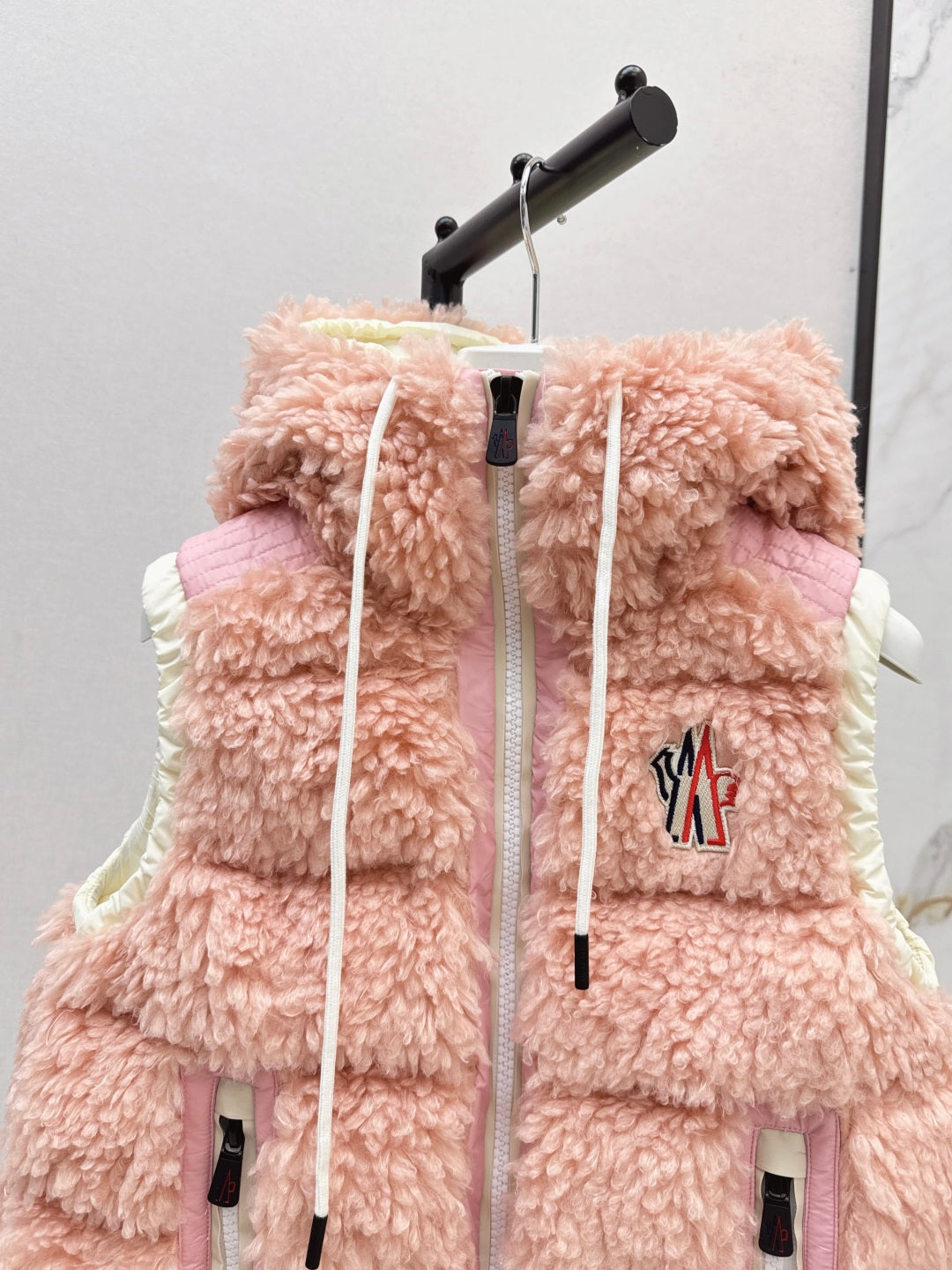 Monc New lambswool vest down jacket