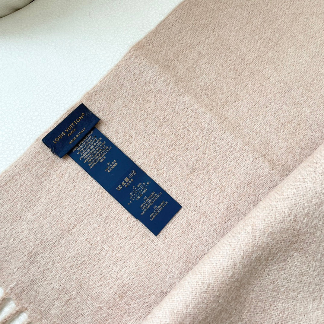 Louis classic striped plaid cashmere scarf