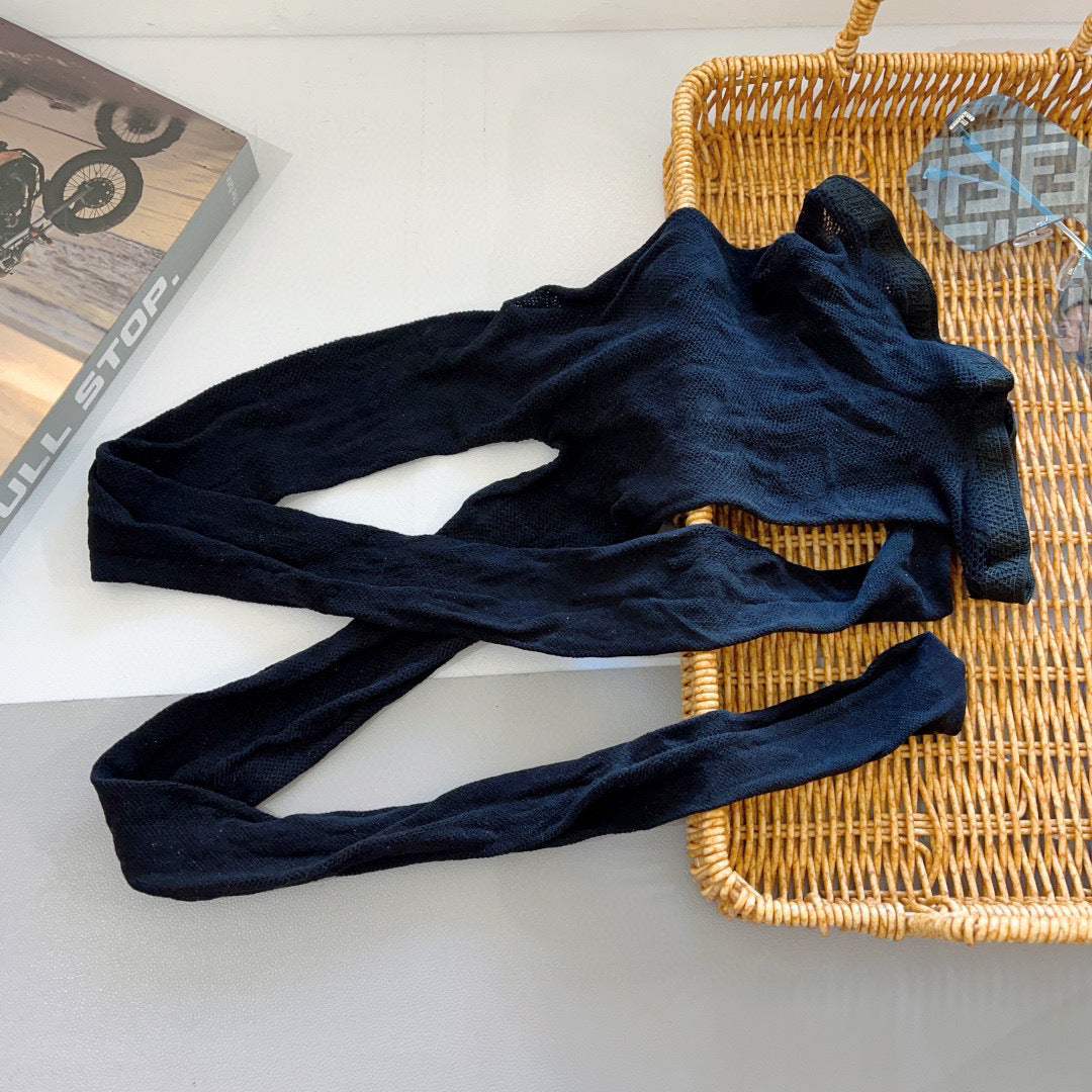 Louis letter print stockings