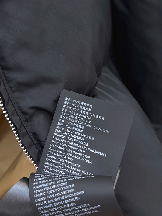 Pra NEW Down jacket with a belt