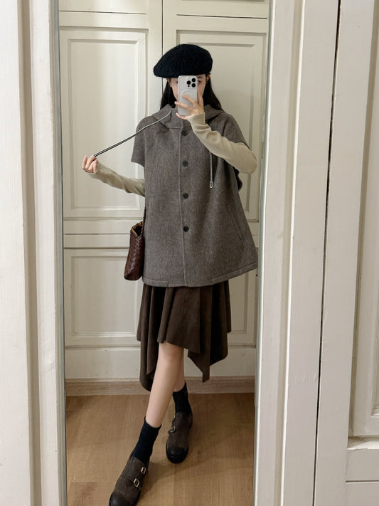 Brune NEW Hooded wool vest