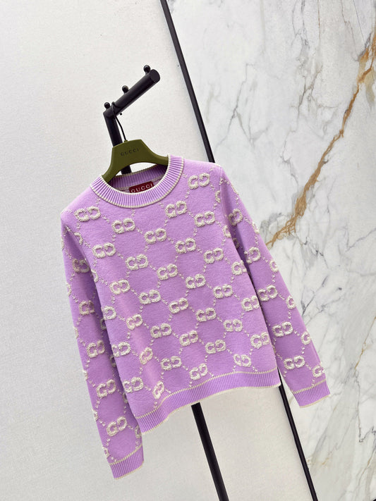 Guc NEW Jacquard knitted sweater