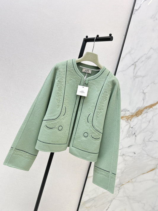 Herm NEW Embroidered cashmere jacket