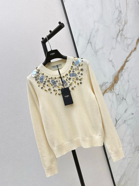 Fend NEW Beaded sweater