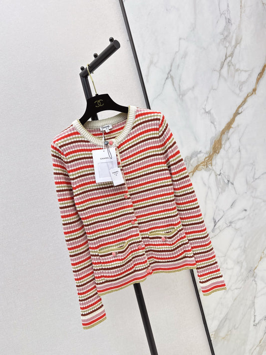 Chan NEW striped knit cardigan