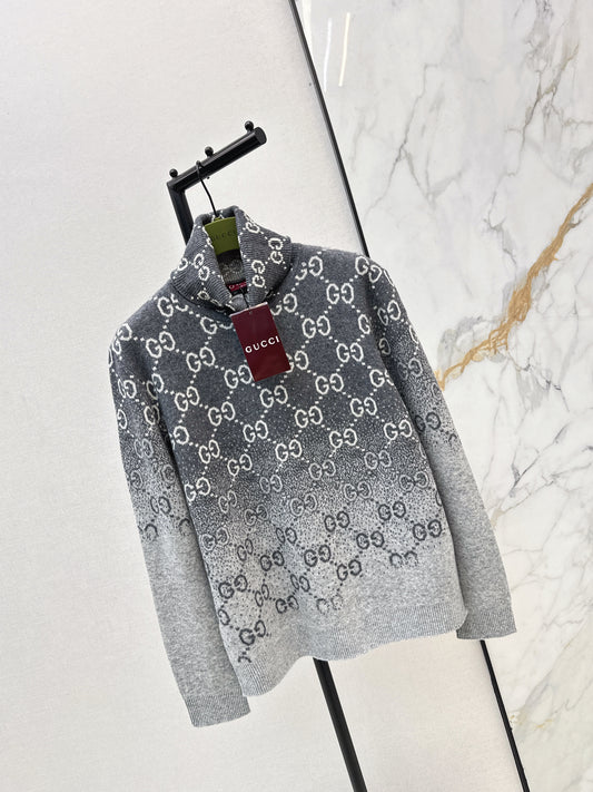 Guc NEW high neck gradient pullover sweater
