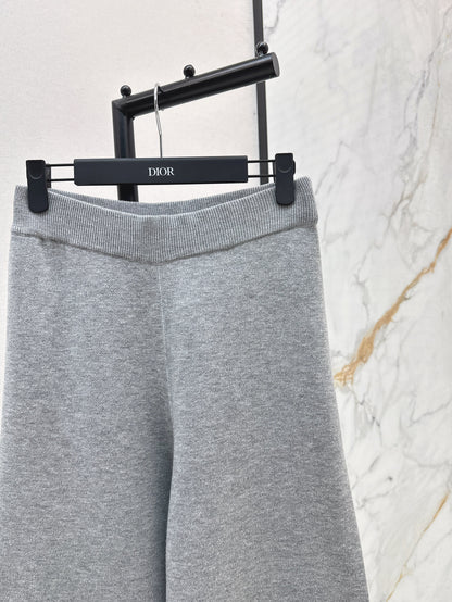 CD NEW Double-faced cashmere pants