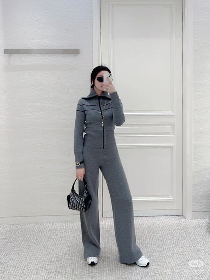 CD NEW Double-faced cashmere pants