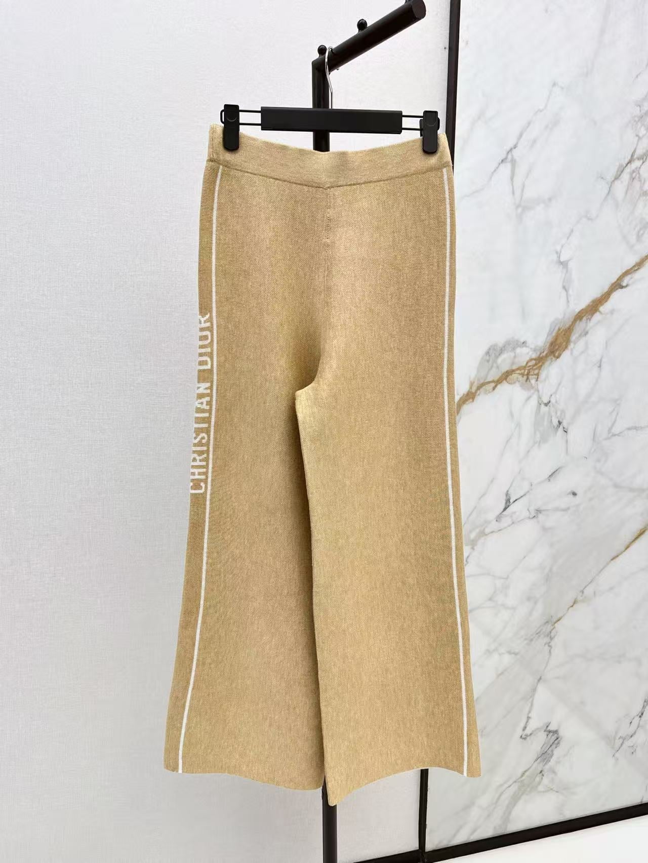 CD NEW Double-faced cashmere pants