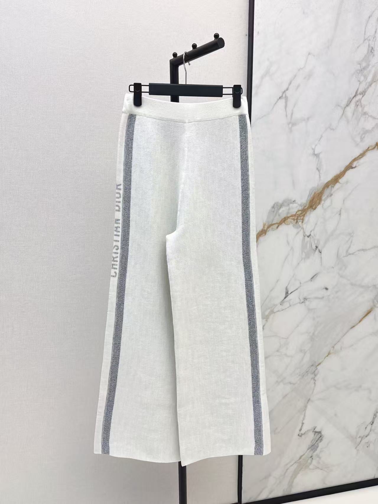 CD NEW Double-faced cashmere pants