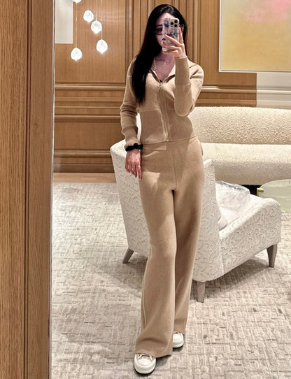 CD NEW Double-faced cashmere pants