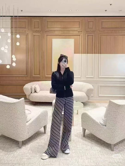 CD NEW Double-faced cashmere pants