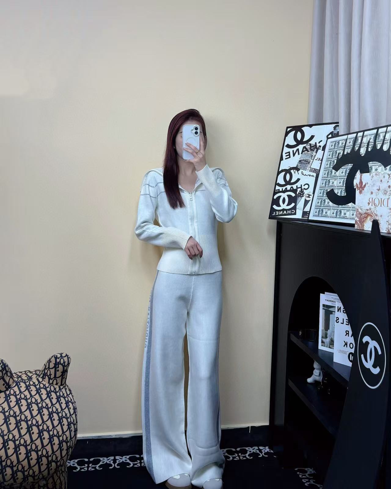 CD NEW Double-faced cashmere pants