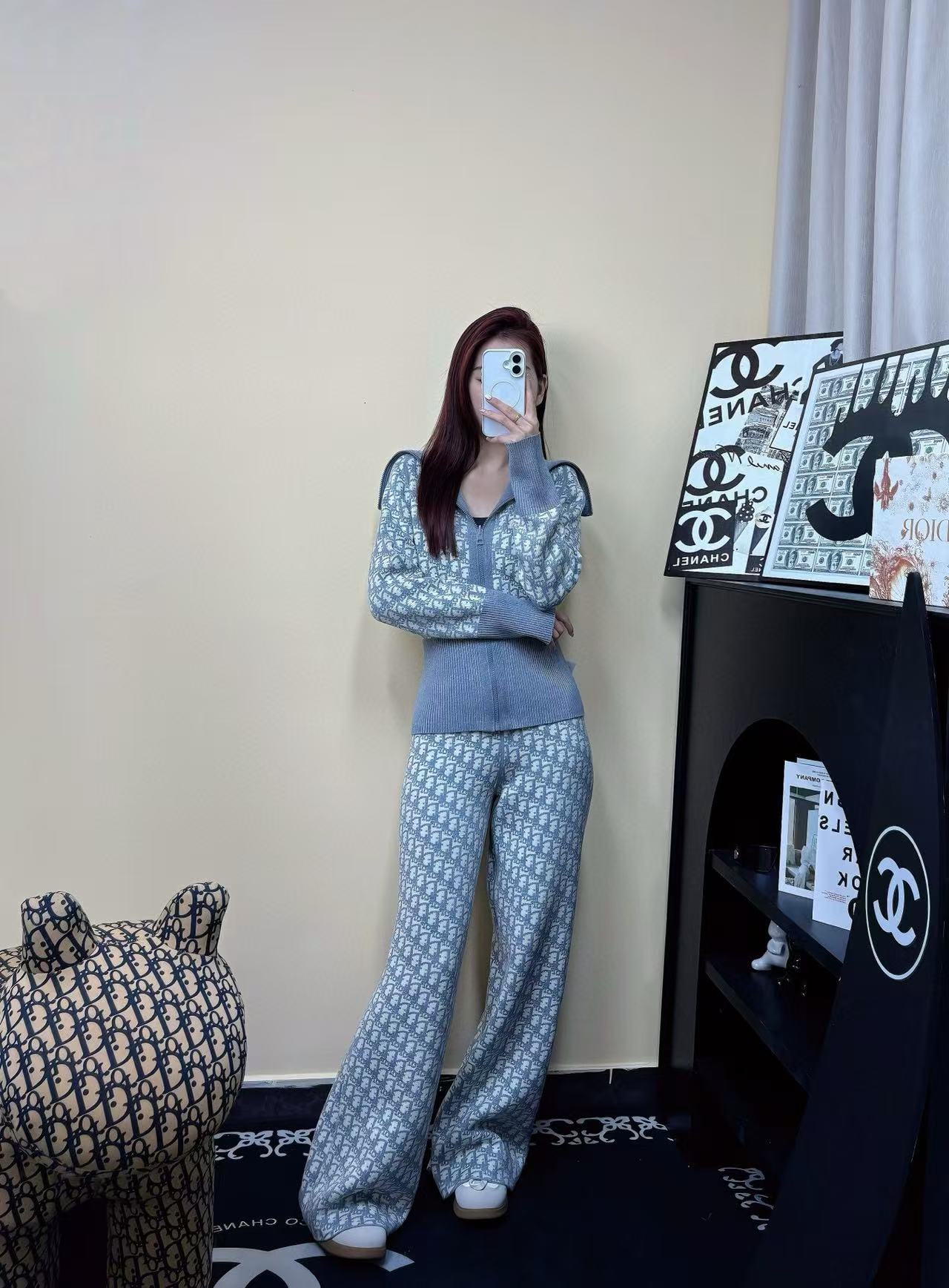 CD NEW Double-faced cashmere pants