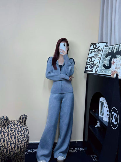 CD NEW Double-faced cashmere pants