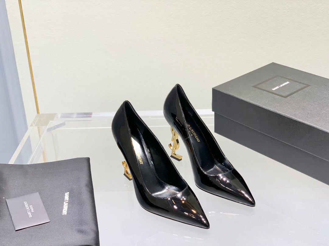 Saint NEW Classic letter-print high heels