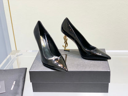 Saint NEW Classic letter-print high heels