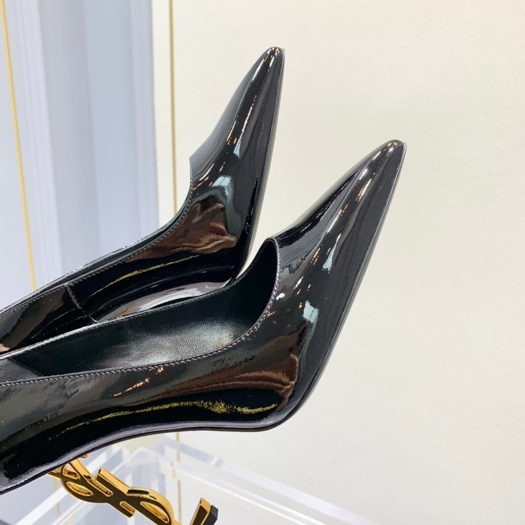 Saint NEW Classic letter-print high heels