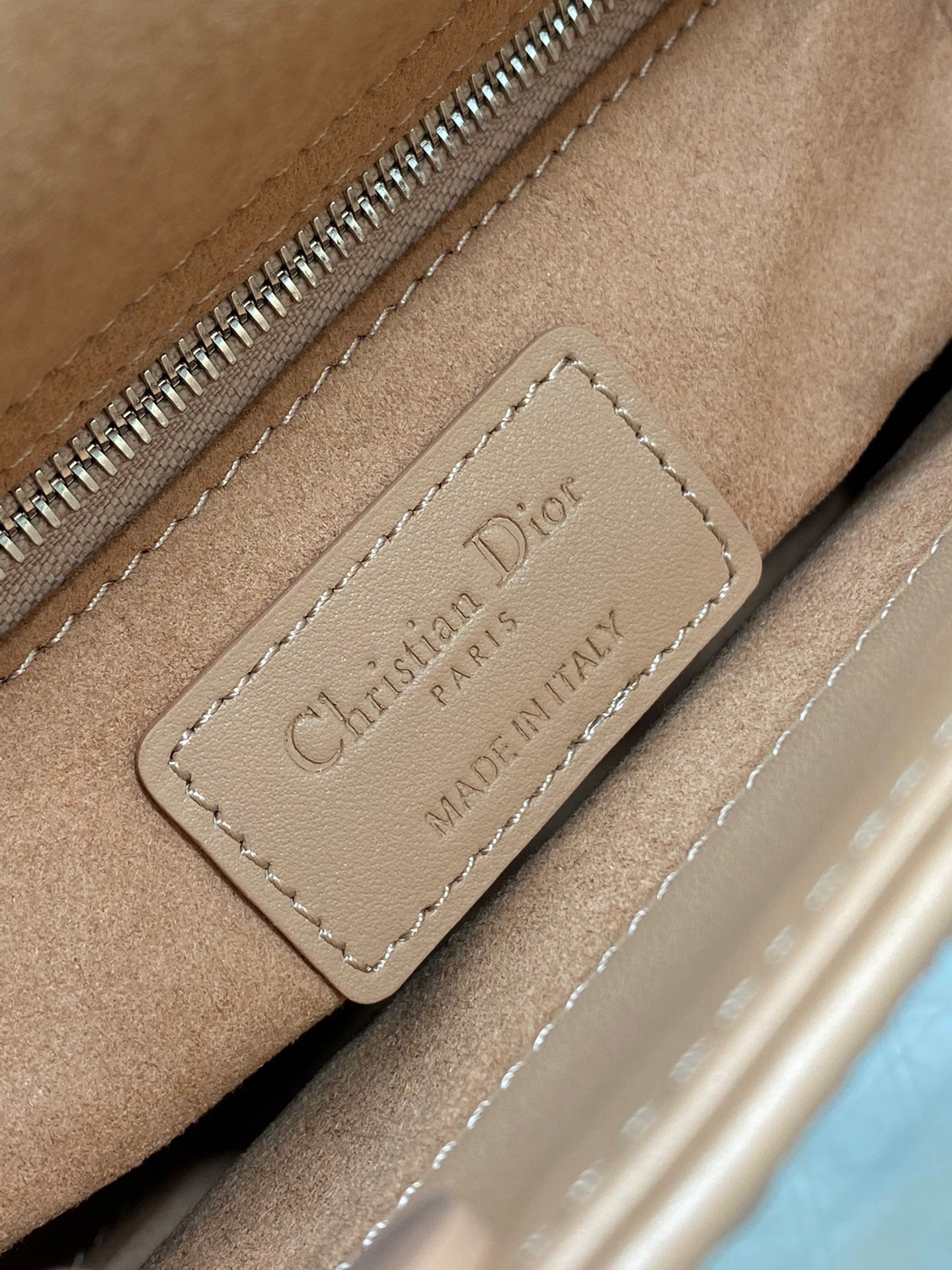 DO Mini Lady Bag  Matte Pink Diamond Pattern Calfskin