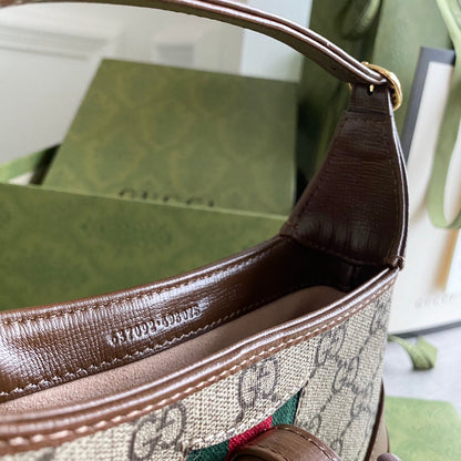 GC Jackie1961 Beige/ebony GG Supreme canvas, with brown leather trim