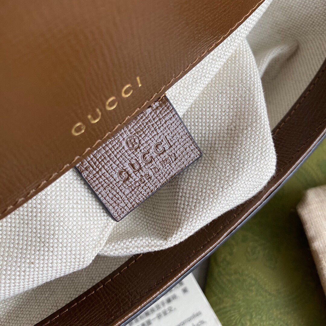 GC Horsebit 1955 mini shoulder bag Beige and ebony