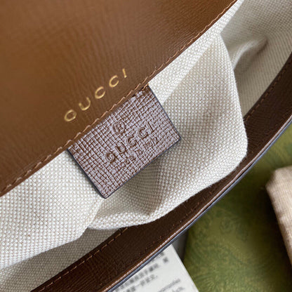 GC Horsebit 1955 mini shoulder bag Beige and ebony