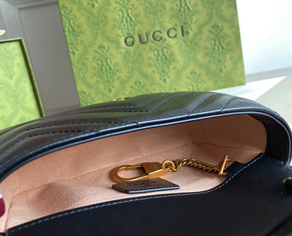 GC GG Marmont super mini bag Black / White / Red / Gray Blue