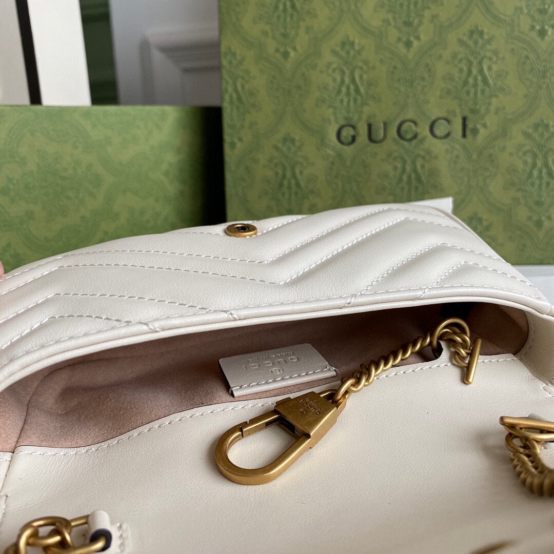 GC GG Marmont super mini bag Black / White / Red / Gray Blue