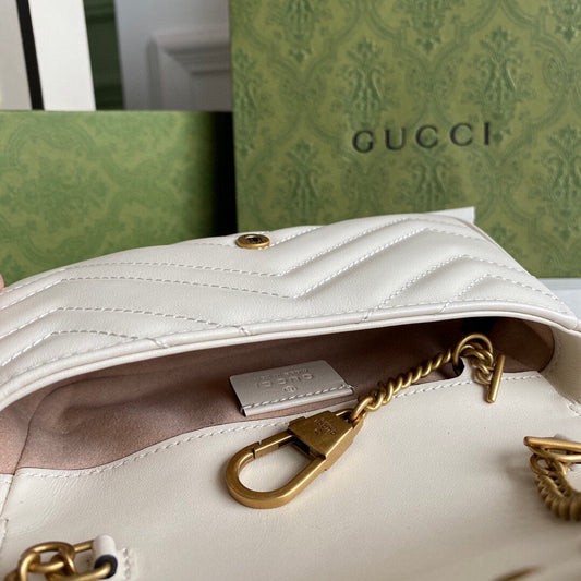 GC GG Marmont super mini bag Black / White / Red / Gray Blue
