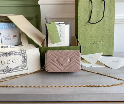 GC GG Marmont super mini bag Black / White / Red / Gray Blue