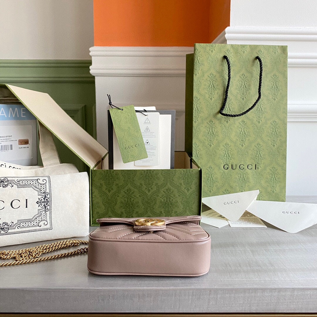 GC GG Marmont super mini bag Black / White / Red / Gray Blue