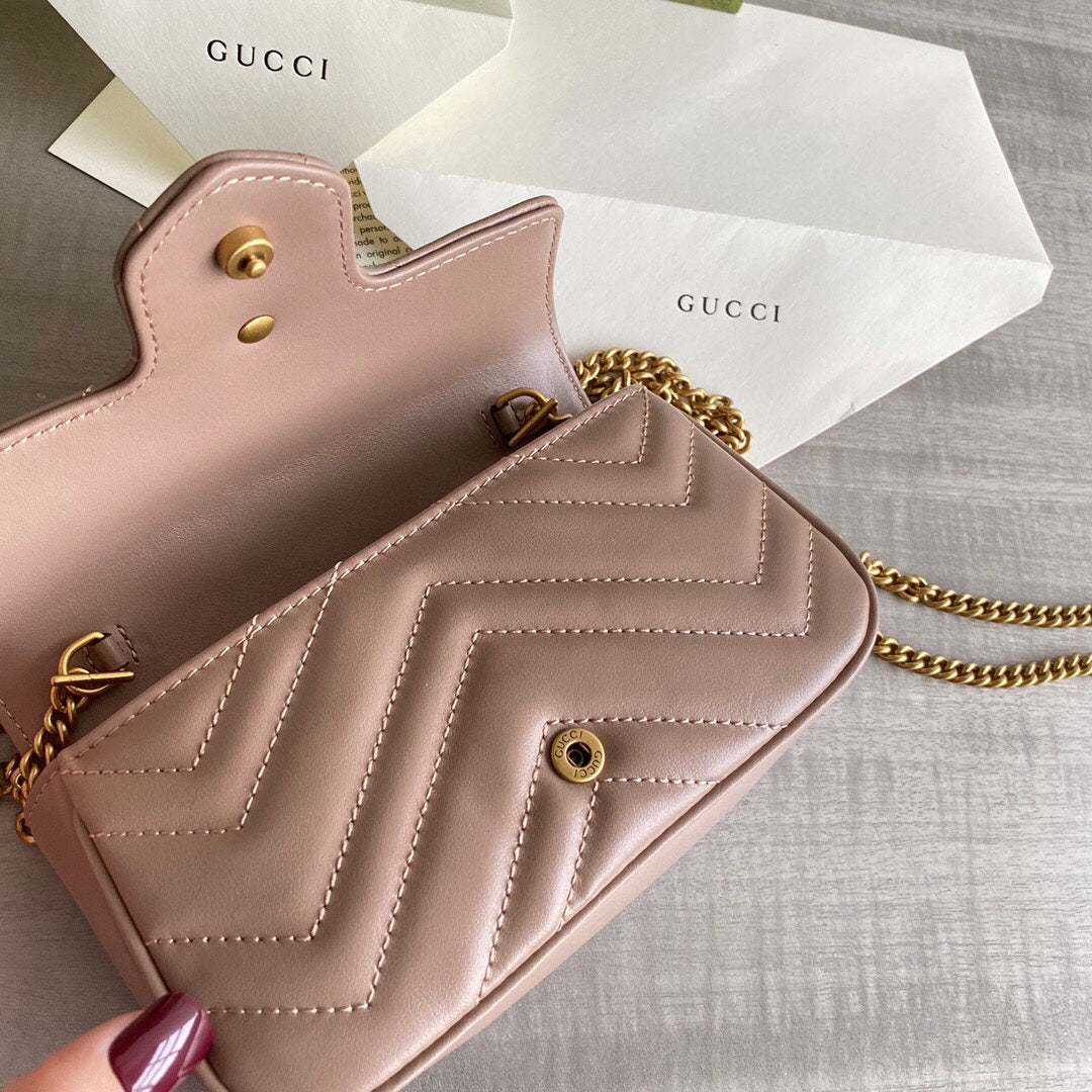 GC GG Marmont super mini bag Black / White / Red / Gray Blue