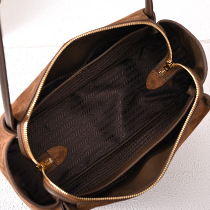 PD  Medium Nubuck leather handbag