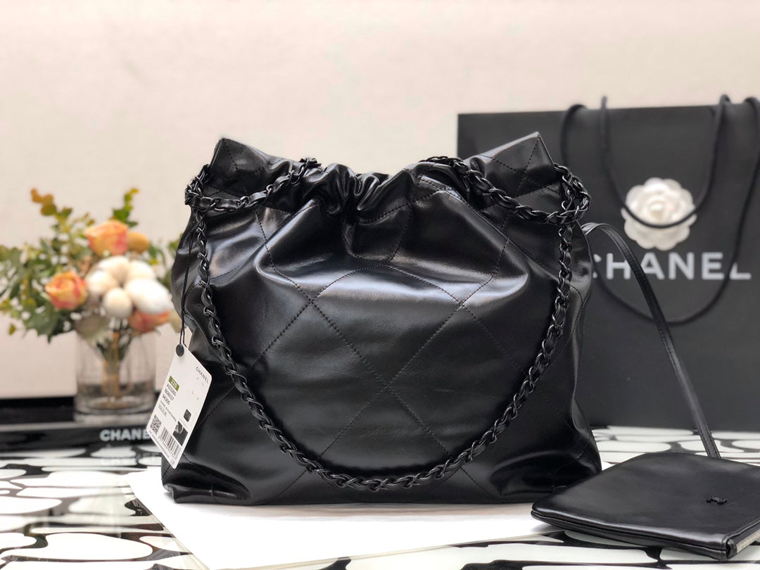 C* 22bag garbage bag♥ black black chain