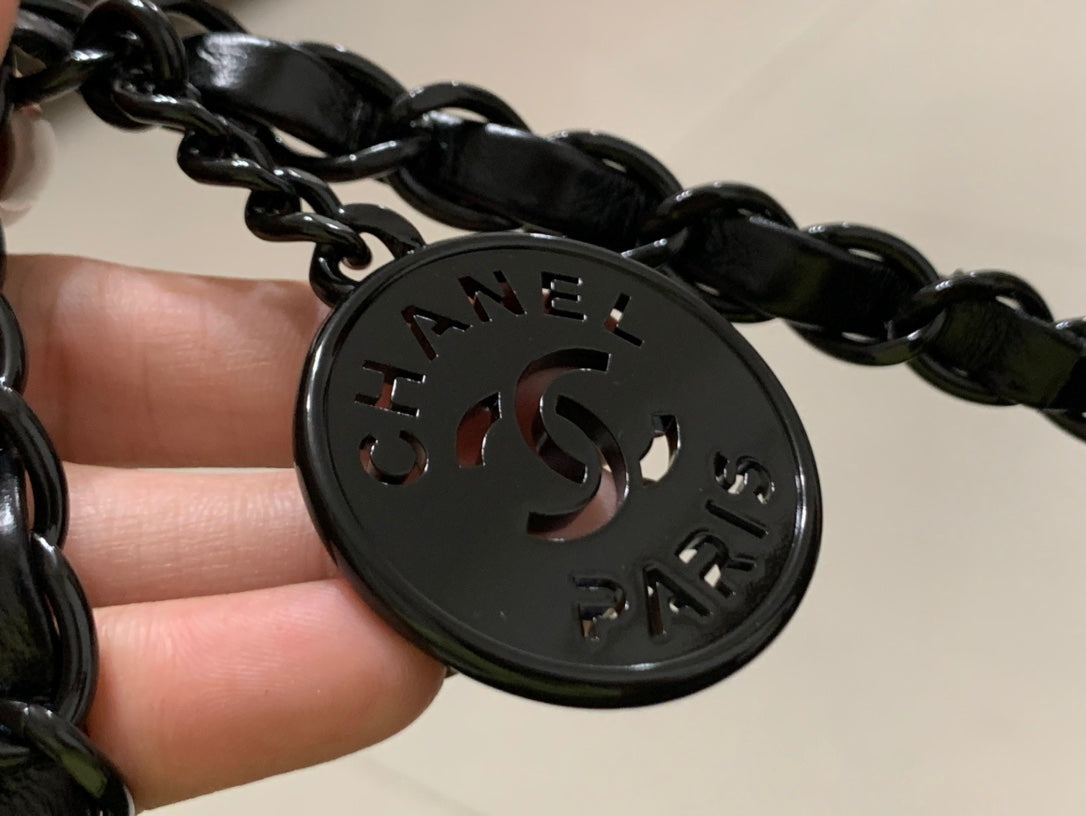 C* 22bag garbage bag♥ black black chain