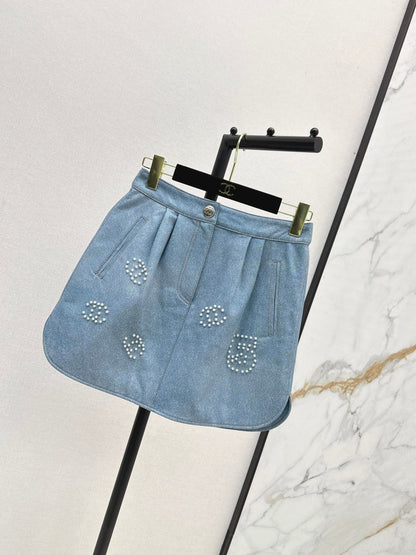 Chan 25FW denim skirt