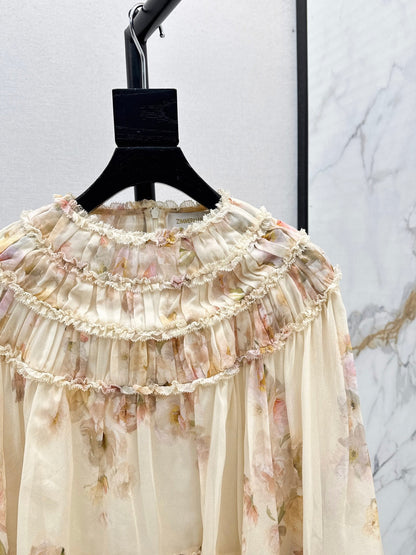 Zimm 25fw  embroidered shirt