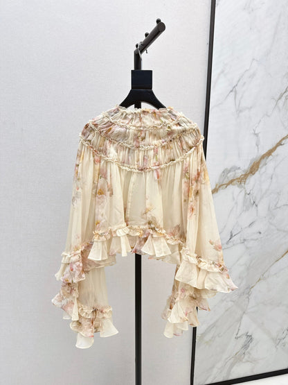 Zimm 25fw  embroidered shirt