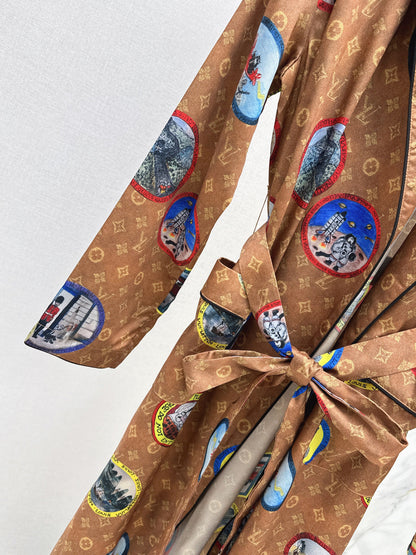 Louis 25fw Nightgown-style trench coat