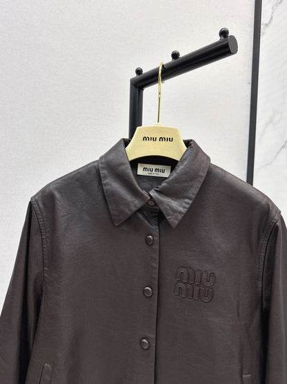 Miu 25fw motorcycle jacket