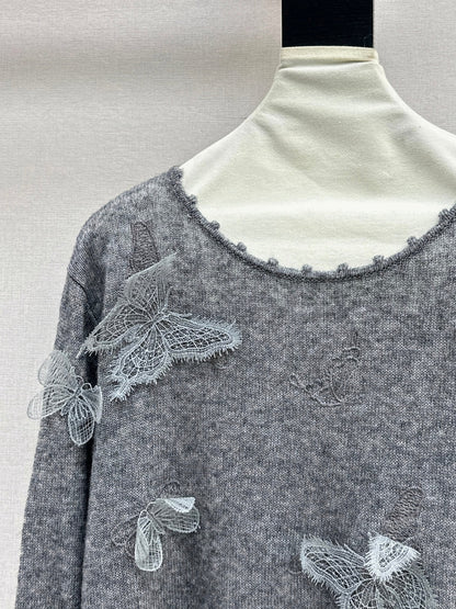 CD New butterfly embellished shirt