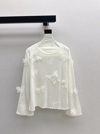 CD New butterfly embellished shirt