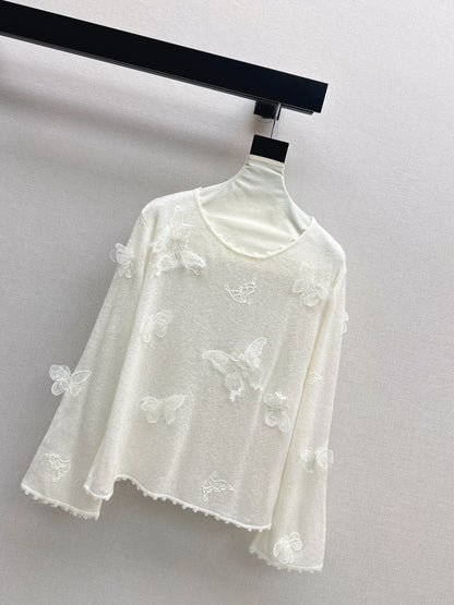 CD New butterfly embellished shirt