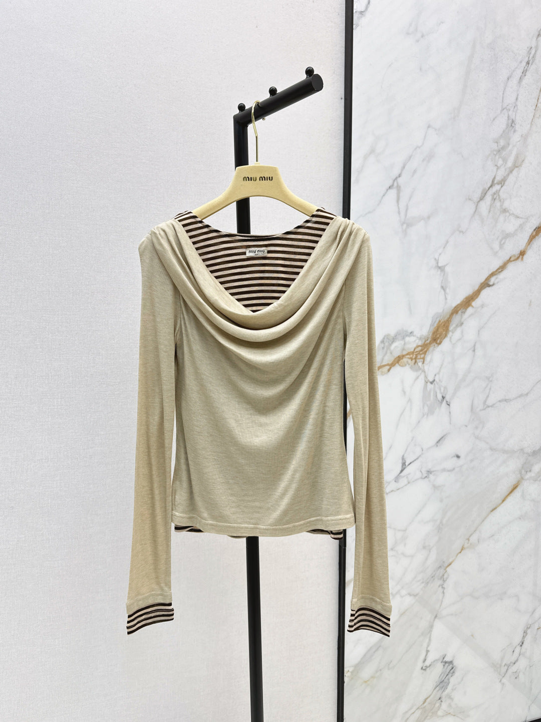 Chan New Striped bottoming shirt