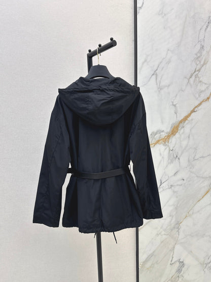 Pra New hooded drawstring jacket