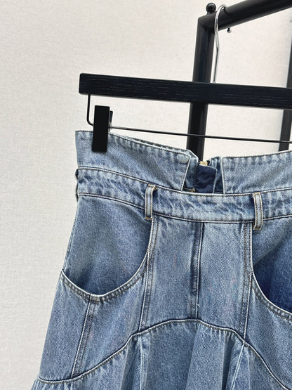Zimm New Long denim skirt