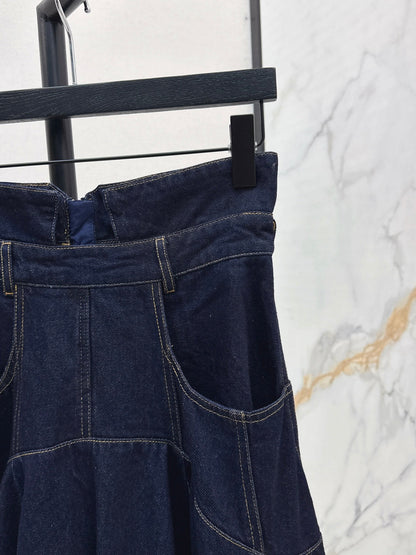 Zimm New Long denim skirt