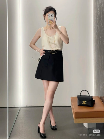 Celi  New Embroidered silk vest