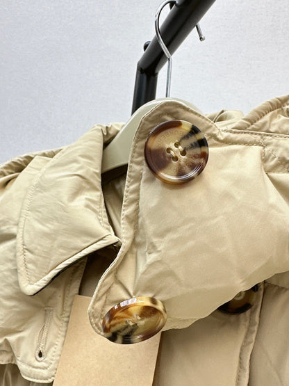 Bur New Double-breasted hooded down jacket